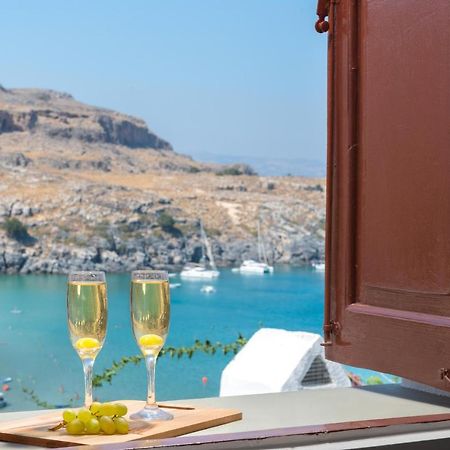 Lindos Beach Boutique Villa Bagian luar foto