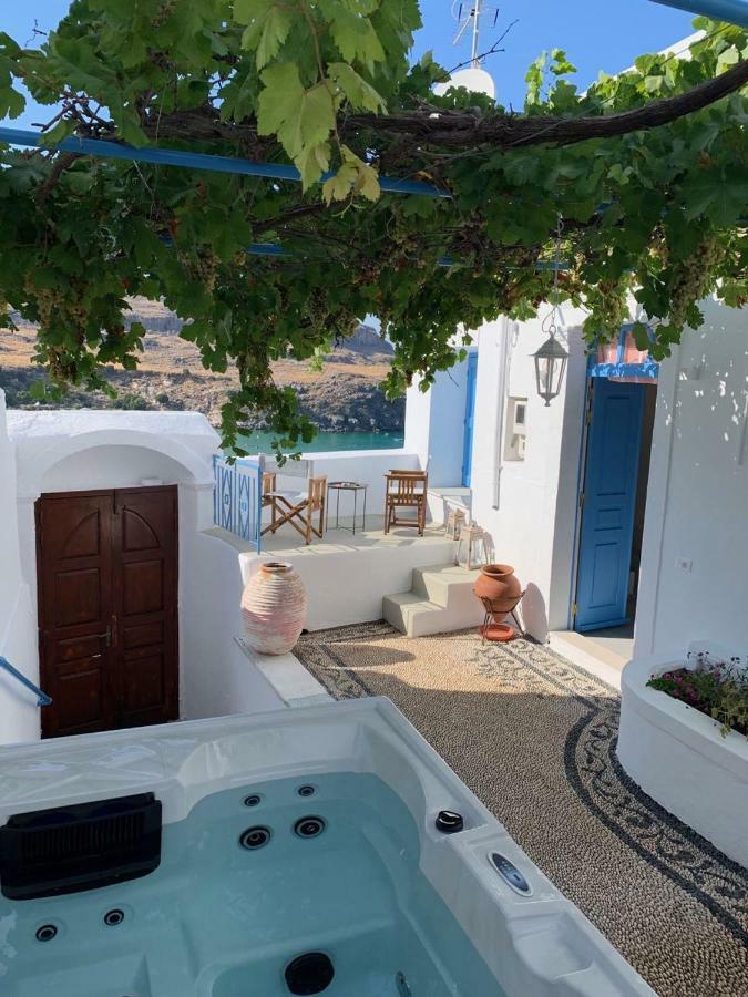 Lindos Beach Boutique Villa Bagian luar foto