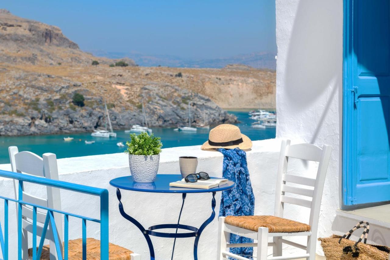 Lindos Beach Boutique Villa Bagian luar foto