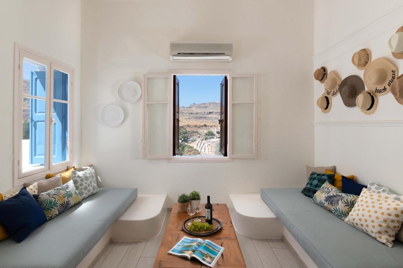 Lindos Beach Boutique Villa Bagian luar foto